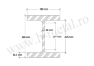 Profil HEM 260 mm 1